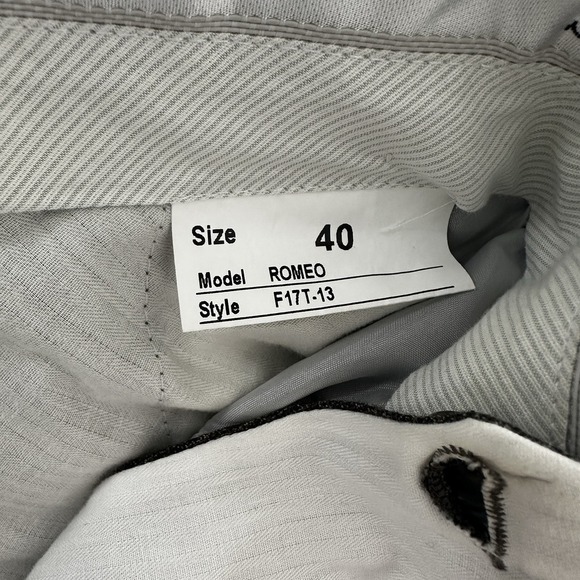 Santorelli Romeo Dress Pants 40x31 Lot of 2 Brown/Blue 100% Wool Italy - Picture 15 of 16